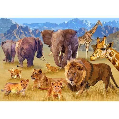 1500 bitar - Francoirs Ruyer, Savannah Animals