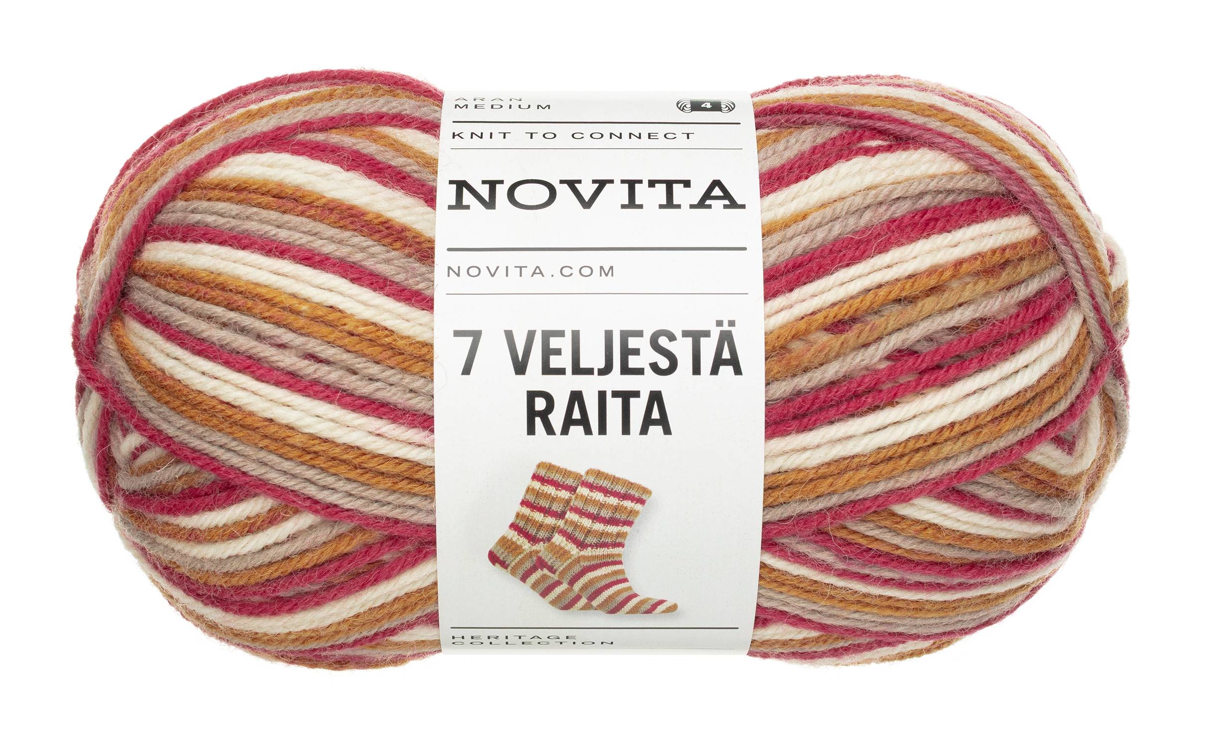 7 Bröder Raita Garn Ullmix 100g Stormig Morgon 983 Novita