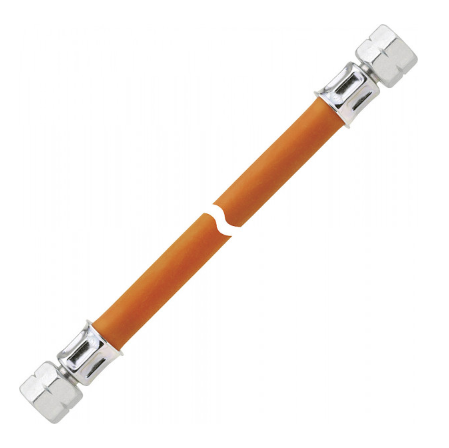 Gasolslang 150cm 1/4" vänstergänga