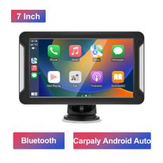 Portable 7 Inch Car Radio Carplay Automotive Multimedia Car Stereo Receiver Bluetooth Android Auto