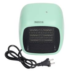 Desk Fan Heater Safe Overheat Protection PTC Ceramic Heating Electric Space Heater for Home Office grön