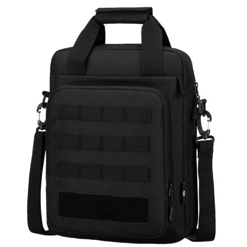 Taktische Aktentasche Umhangetasche Messenger Bag Schultertasche Utility Tragetasche Kleine Herrentasche Kuriertasche Heavy Duty MOLLE Handtasche Crossbody Tasche für Arbeit, Reisen, Camping, Outdoor