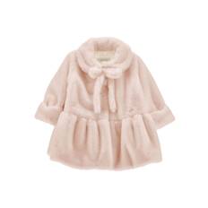Monnalisa - pälsjacka med bälte - barn - polyester/polyester - 3 - Rosa