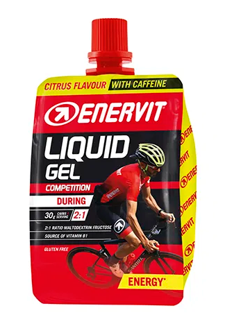 Enervit LiquidGel Competition Citrus  Energi Gel med Koffein