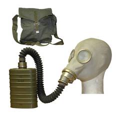 Polsk Armé Gasmask MUA SzM41M med slangfilter