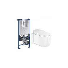 GROHE Sensia Arena Alt-i-1 Showertoiletpakke inkl. sæde med softclose, Betjeningsplade i Krom &amp; Rapid SLX Cisterne