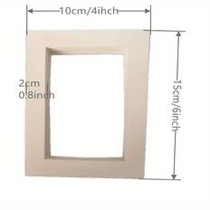 TEMU 12 Packs Of 6-inch, 7-inch, And 8-inch Photo Frames With Cardboard Liner For Painting And Framing