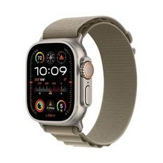 Apple Watch Ultra 2 GPS + Cellular, 49mm Titanium Case with Olive Alpine Loop - Large - Fyndvara