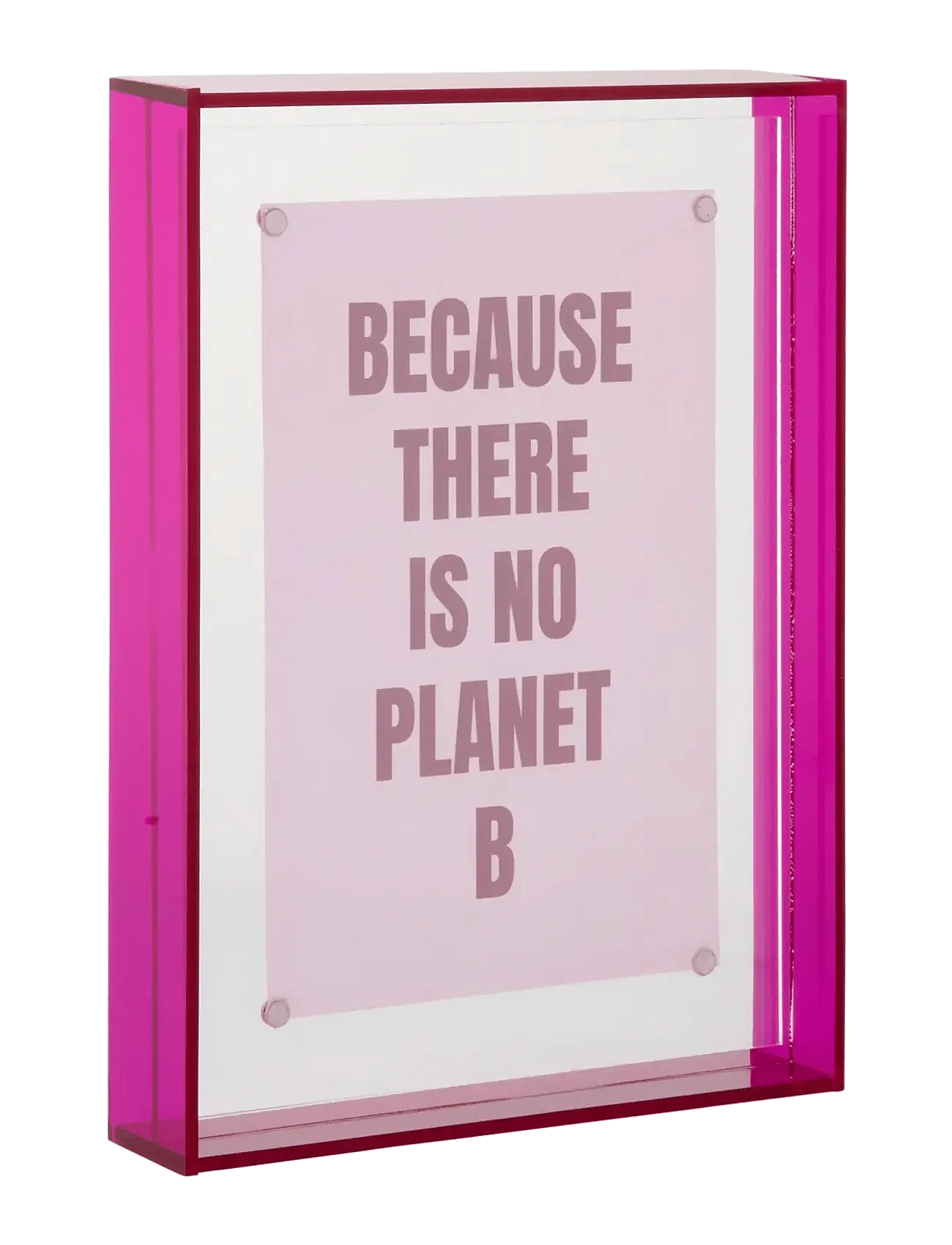 present time Photo Frame Gayo Medium Acrylic - Pink - H19CM