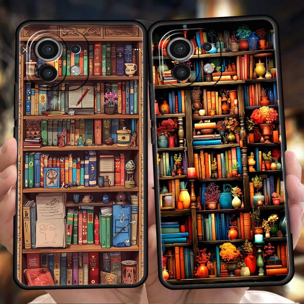 Read Books illustration Phone Case Cover for Xiaomi Mi 15 14 13 12 11 Ultra 14T 13T 12T 11T 10T Pro Lite 5G Shockproof TPU Capas