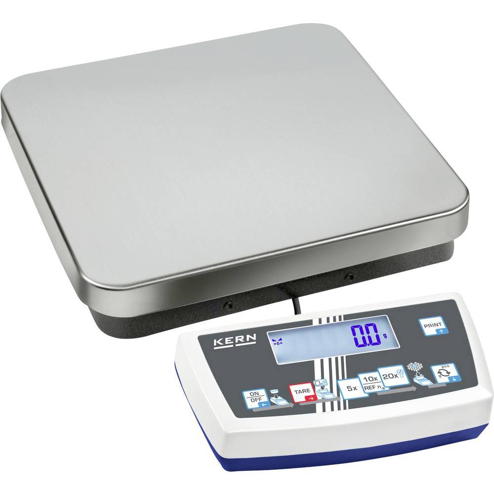 Kern CDS 15K0.05 Räknevåg CDS 15K0.05 Vägningsområde 15 kg Läsbarhet 0.05 g via nätadapter Silver
