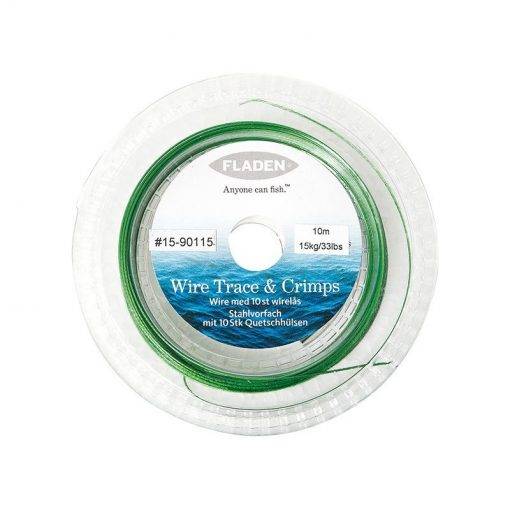 Wire 10m med 10st lås 40Lbs