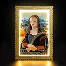 LED-belysningssats för Lego 31213 Mona Lisa - DIY anpassade lampor för Lego Mona Lisa byggsats (modell ingår inte)