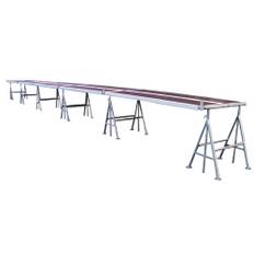 Jumbo murbukkestillads 1,2 m x 15,3 m består af 6bukke + 10 dæk 2260305SVÆR