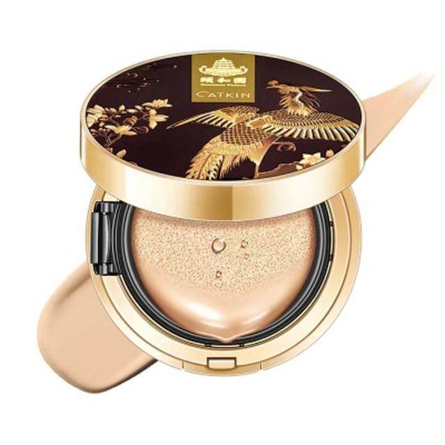 CATKIN - Sommarpalatset BB Fuktighetsbevarande Cover BB Cream Cushion Foundation Set (#C02 Elfenben) black