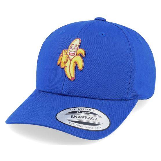 Kiddo Cap - Blå adjustable Keps - Happy Banana Blue Adjustable @ Hatstore