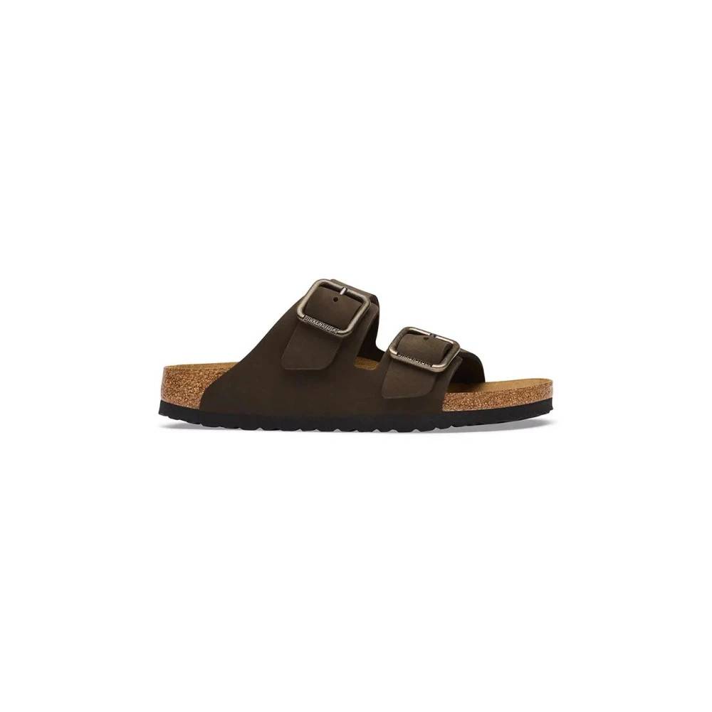 Birkenstock Arizona Wire Buckle Nubuck Læder - Sko - unisex - Brun - 38 EU - Læder