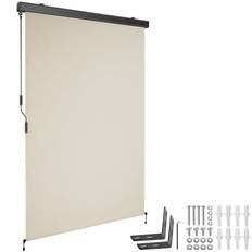 Lodret markise Eloise med 2 vægbeslag - 120 x 250 cm,beige
