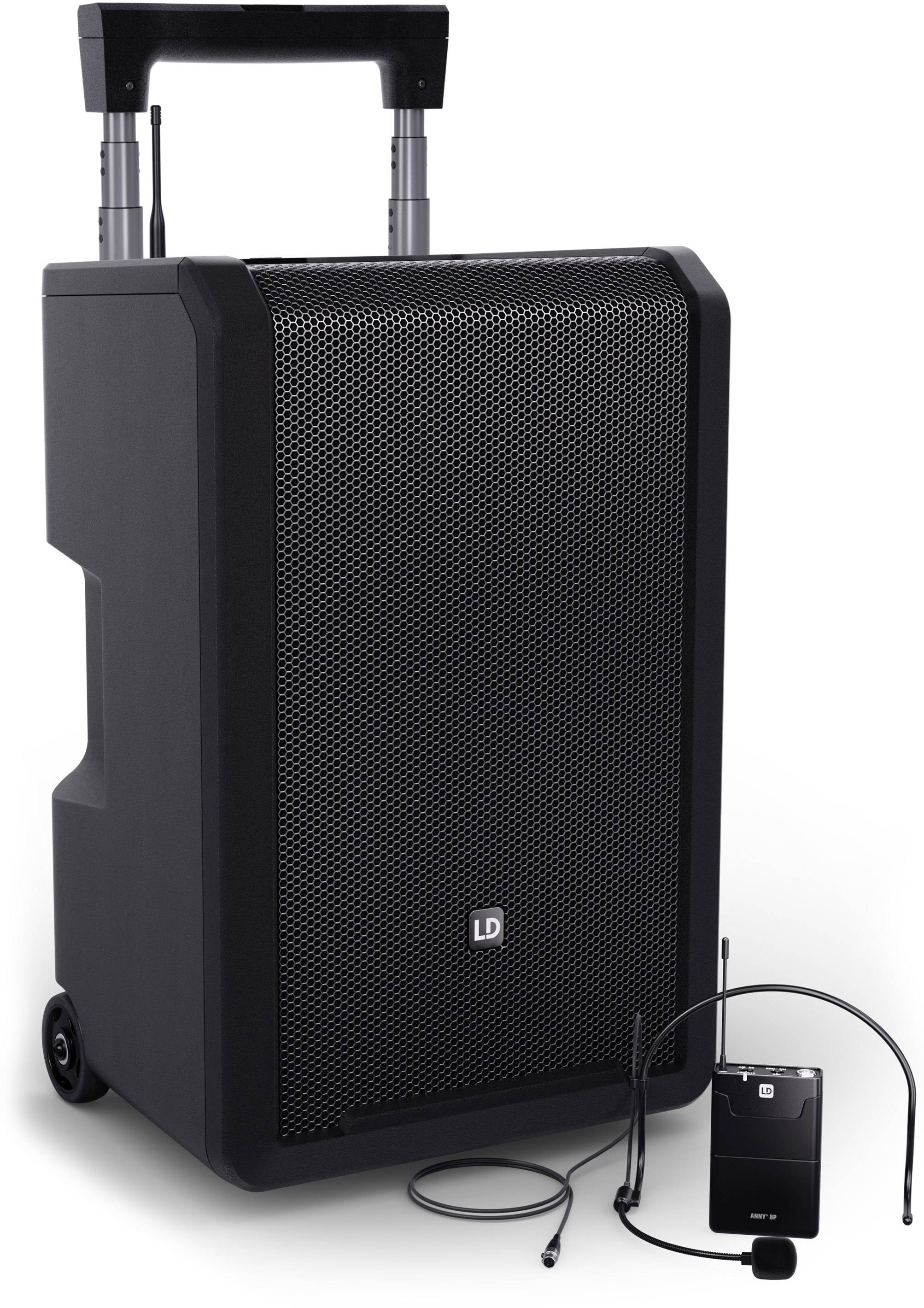 LD Systems ANNY® 10 BPH B6 - 10" Mobiler Bluetooth® PA-Lautsprecher mit Akku, Mixer