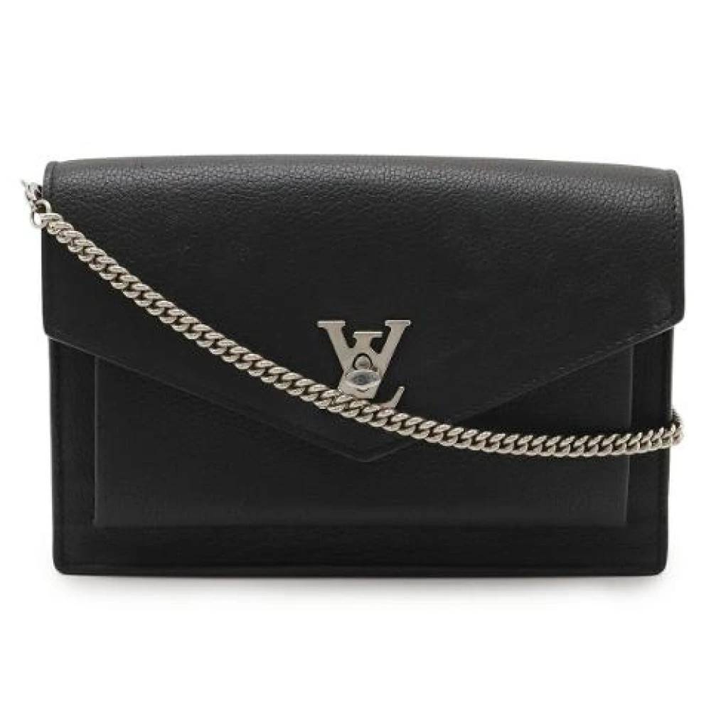 Louis Vuitton Vintage Pre-owned Lockme Chain Clutch Bag - Vintage - Dame - Sort - ONE SIZE - Uld