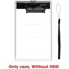 2.5 " usb 3.0 extern hårddisk disk 320gb 500gb 1tb 2tb mobil extern hdd transparent fodral externo disco duro - Fodral utan hdd