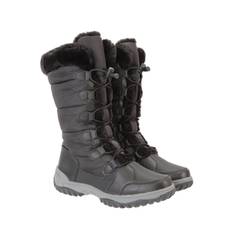 Mountain Warehouse Mountain Warehouse Black Snowflake Womens Long Snow Walking Boots