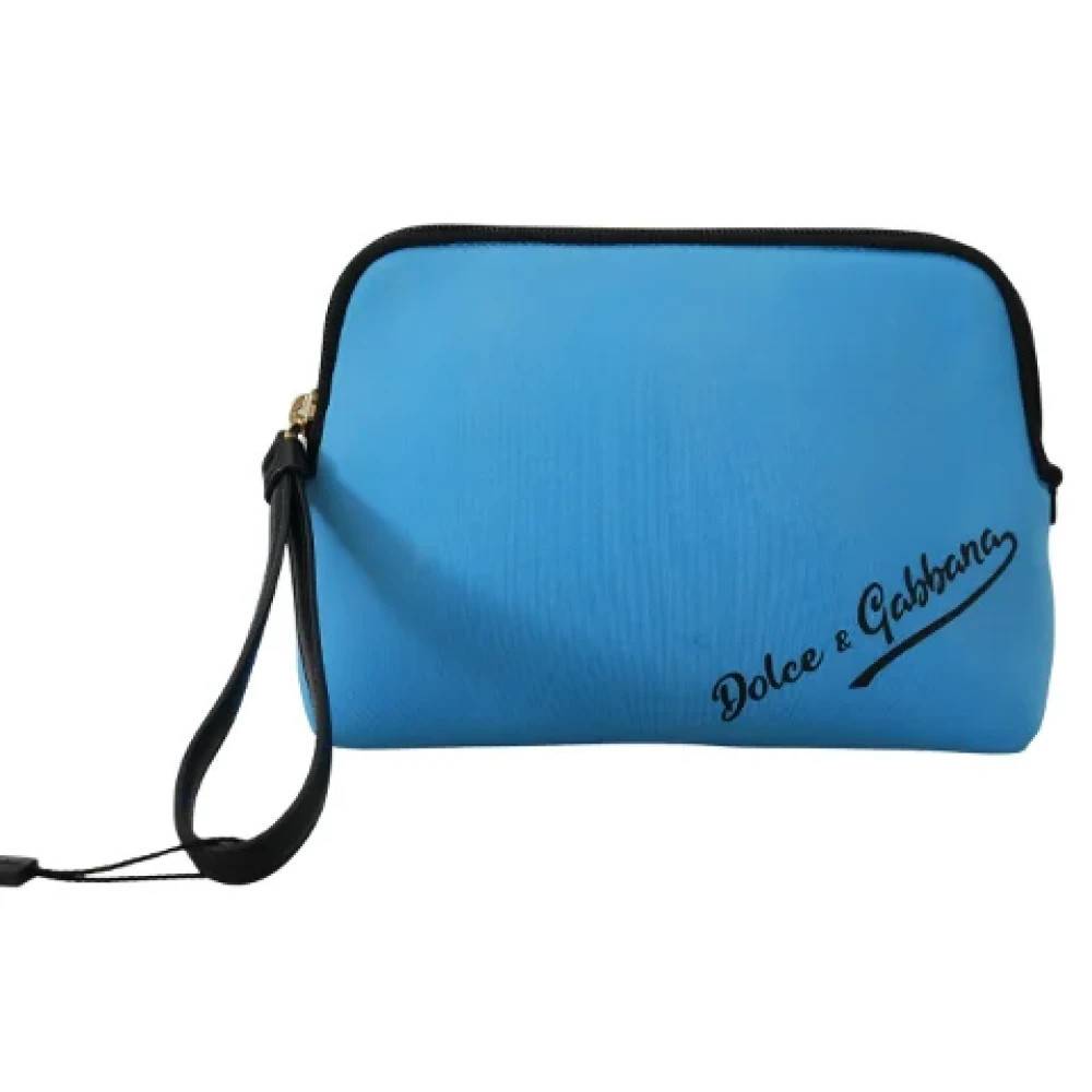 Dolce & Gabbana Pre-owned Pre-owned Stof hndtasker - Vintage - Dame - Blå - ONE SIZE -