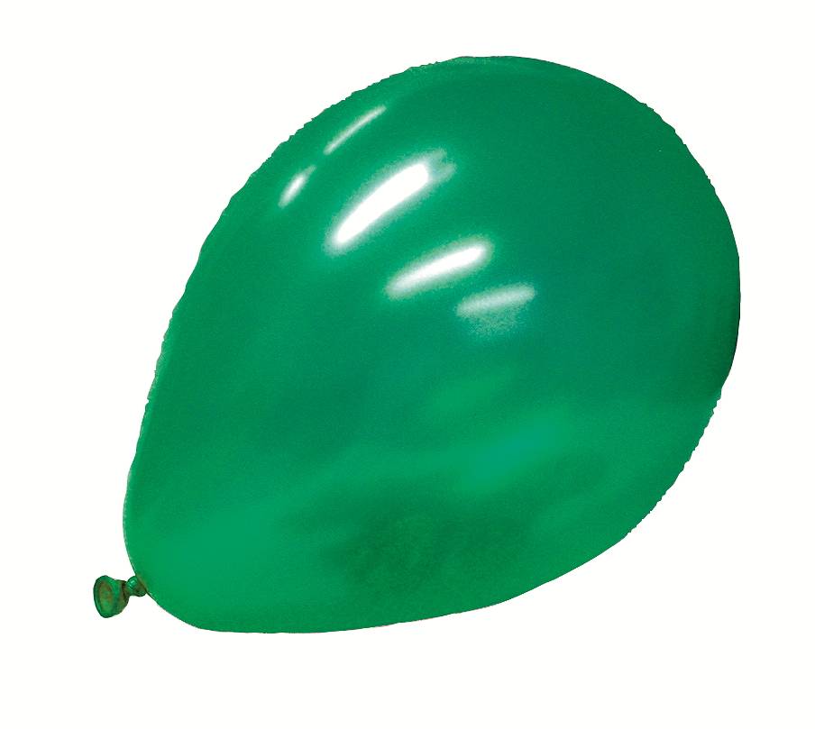 Balloner 27cm dia. Grøn Metallic (24 stk)