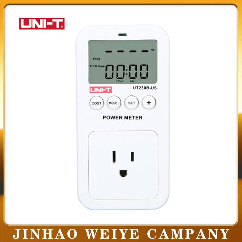 Ut230b- us uni-t wattmeter spänning ström kostnad frekvens effektmätare lcd energiförbrukning monitor eluttag