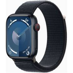 Apple Watch Series 9 Aluminium 45 mm (2023) | GPS | Midnat | Sport Loop Mitternacht