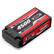 Sunpadow Li-Po batteri 2S 7,4V 4500mAh 110C Hard 4mm Shorty