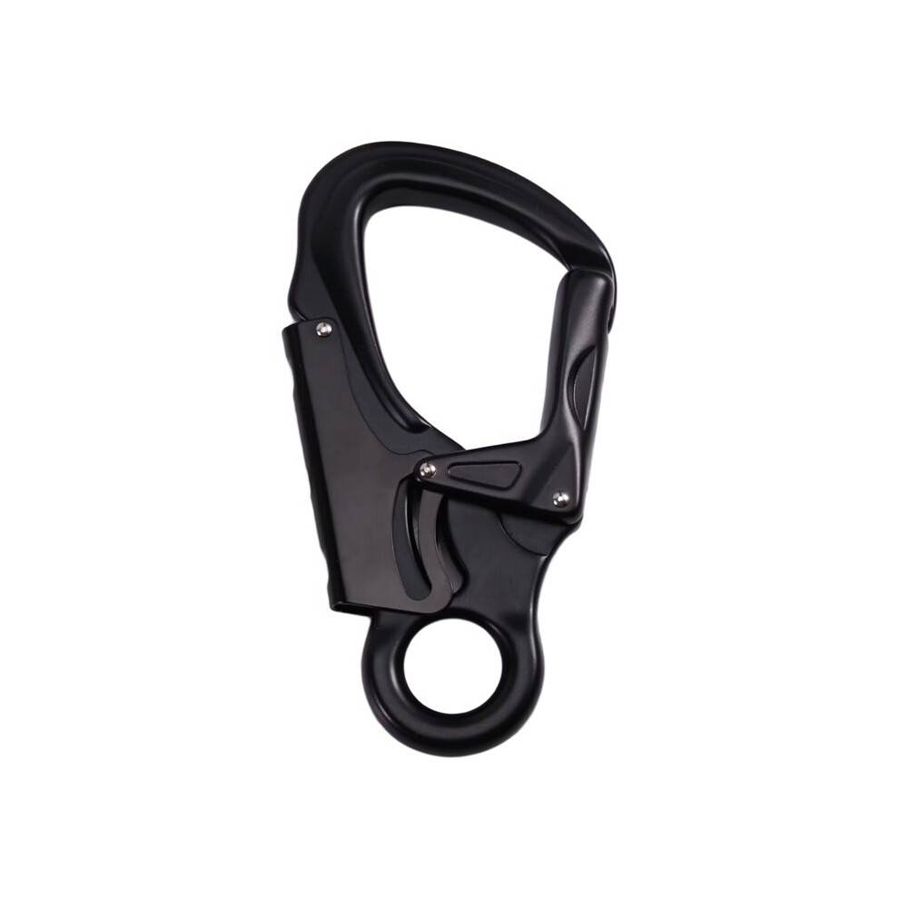 Snap Auto Locking Carabiner 35KN Rock Climbing Carabiner Snap Locking Carabiner for Climbing, Rappelling, D Shaped Black