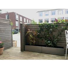 Ekstra lange altankasser-25 x 160 x 25 cm-Råjern (Ruster) uden bundplade