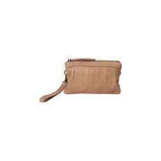 RE:DESIGNED, Taske, Dame, Beige, ONE SIZE, Uld, Stilfuld Clutch Taske med Flere Rum