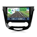 YUNTX Android 10 [6GB+128GB] 2 Din bilstereo for Nissan X-Trail Qashqai j11 Rouge 2014-2017-[Stödja CarPlay/Android auto/DSP/GPS]-8 Core-Gratis Camera&MIC - Stöd DAB/Ratt kontroll/BT 5.0/360 Camera