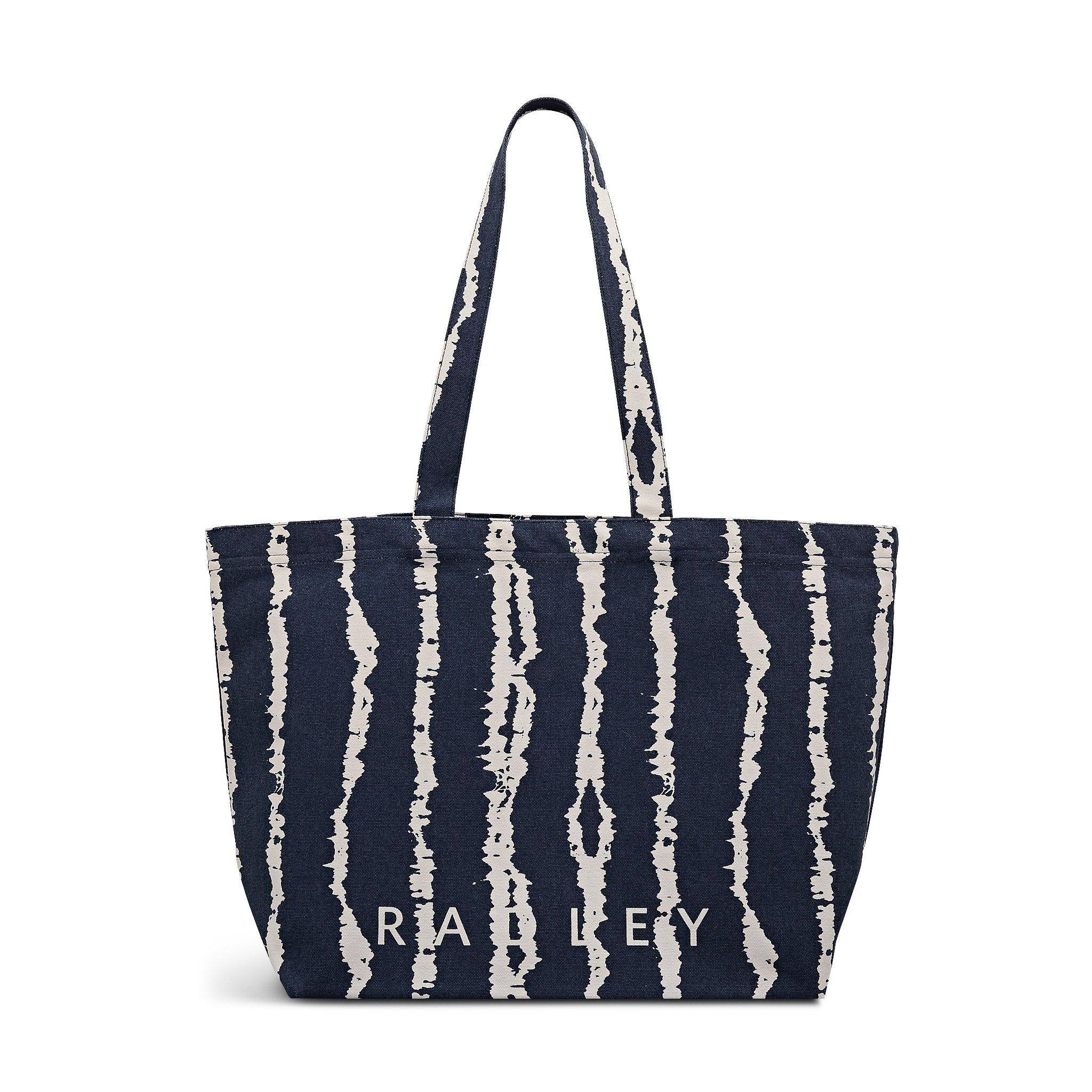Radley Tie Dye Stripe Large East West Open Top Tote
