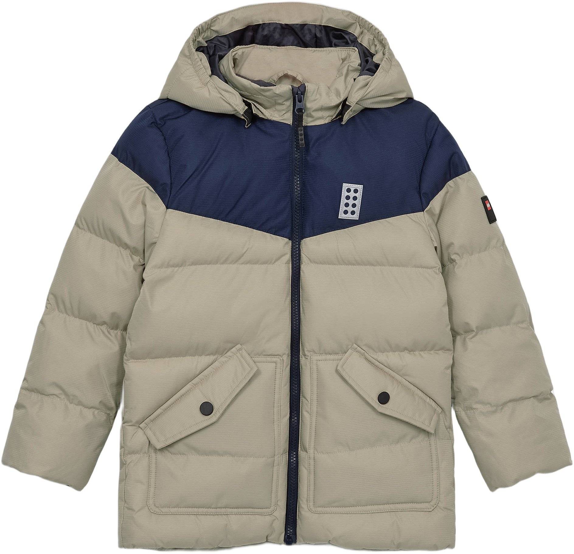 LEGO kidswear/LEGO børnetøj Lwjebel 733 Jacket. Str 134 cm Drenge - Beige Vinterjakker Polyester hos Magasin.