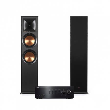 Yamaha A-S701 & Klipsch R-800F stereopaket, svart