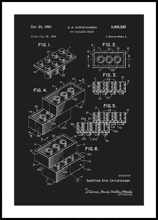 Lego Nº2 (21x30cm) - Plakater > Typografiska Posters, Illustrationsposters