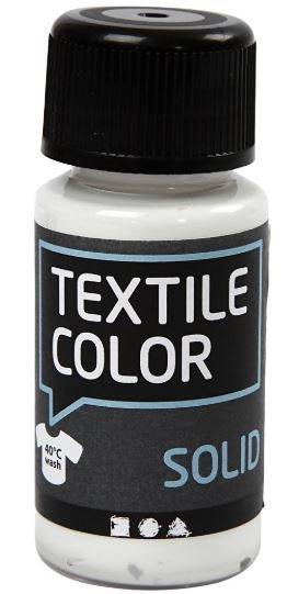 Textile Solid dækkende 50 ml flaske - sort el. hvid