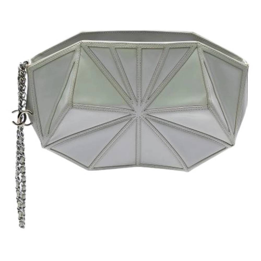 Chanel Vintage Pre-owned Læder Clutch - Vintage - Dame - Hvid - ONE SIZE - Læder