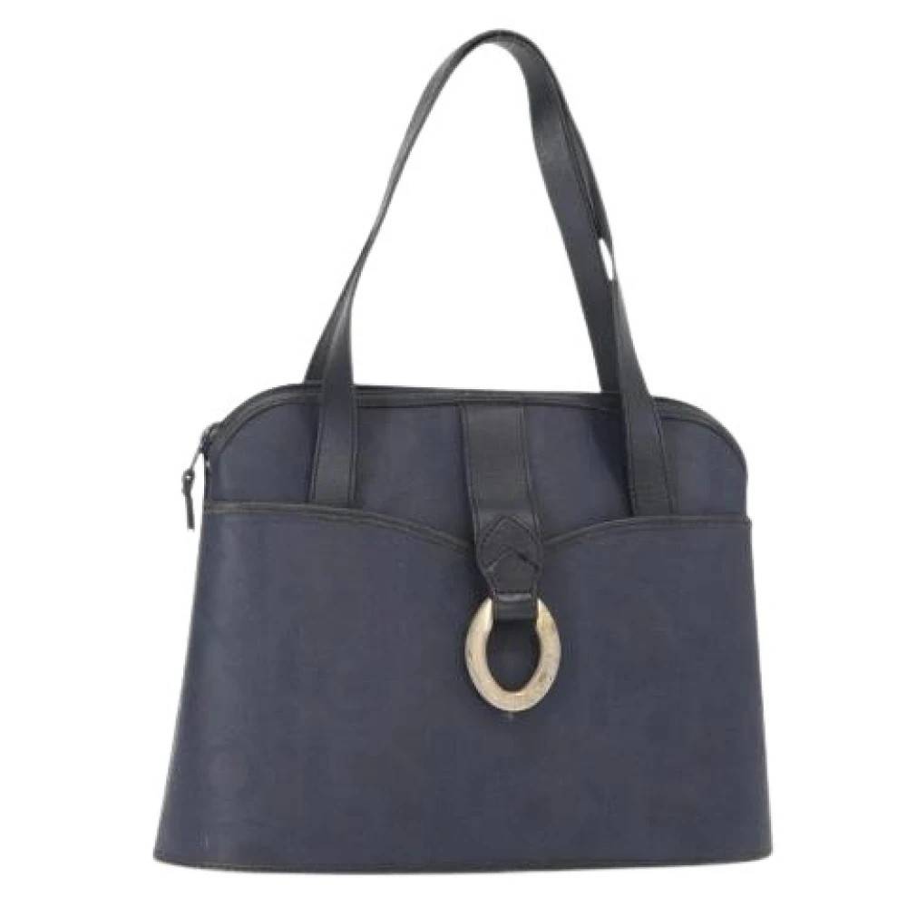 Dior Vintage Pre-owned Vintage Håndtaske - Vintage - Dame - Blå - ONE SIZE - Uld