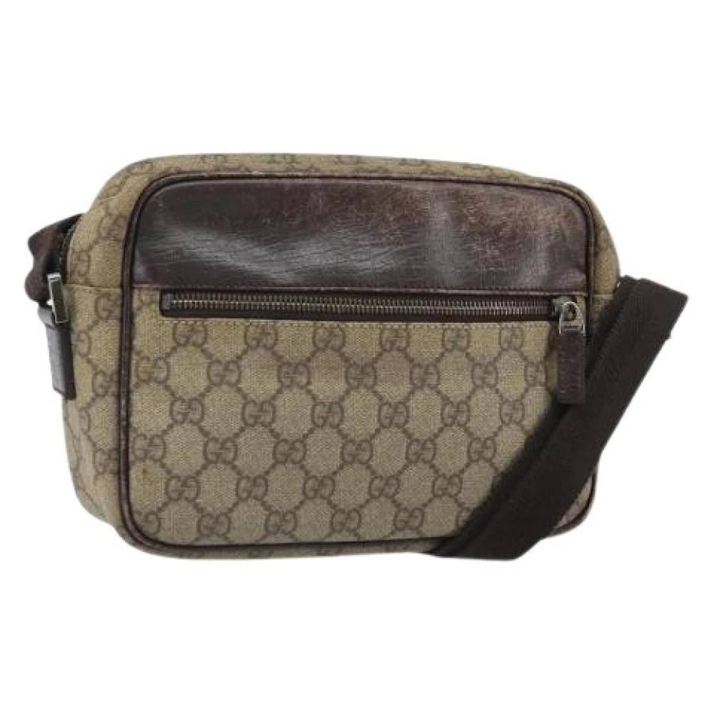 Gucci Vintage Pre-owned GG Canvas Skuldertaske - Vintage - Dame - Beige - ONE SIZE - Uld
