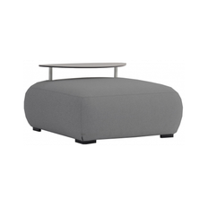Olala loungemodul i aluminium og Couturetex 99 x 99 cm - Antracit