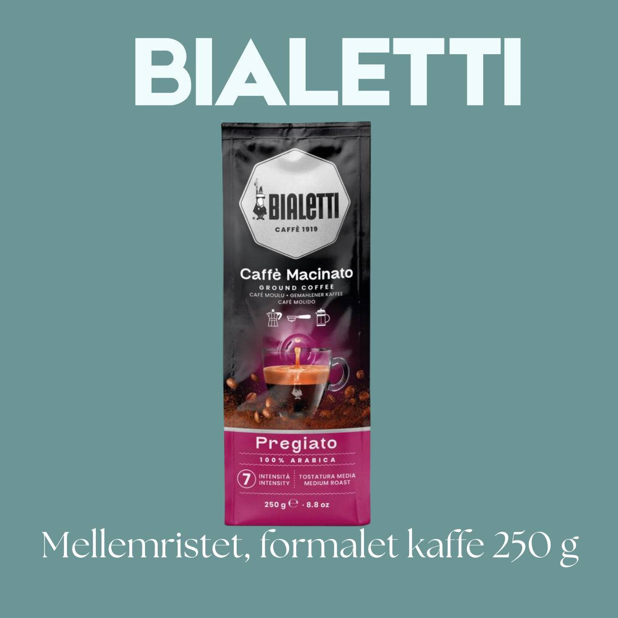 Bialetti Perfetto Moka Pregiato – Formalet kaffe – 250 g - 250 g