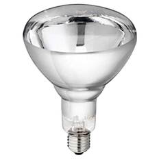 Glödlampa IR, vit, 250W