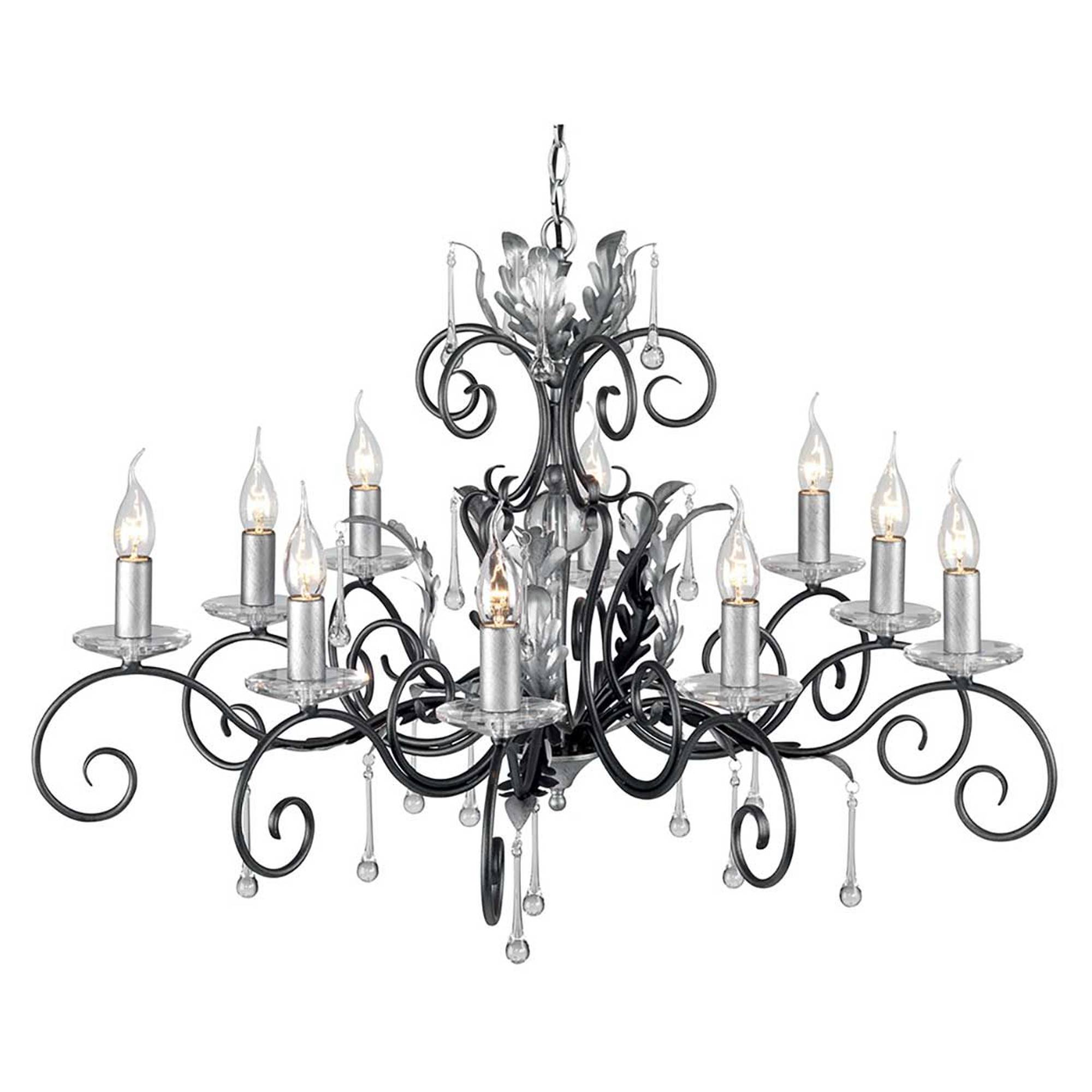 Elstead Hängande Lampa Amarilli Svart, Silver