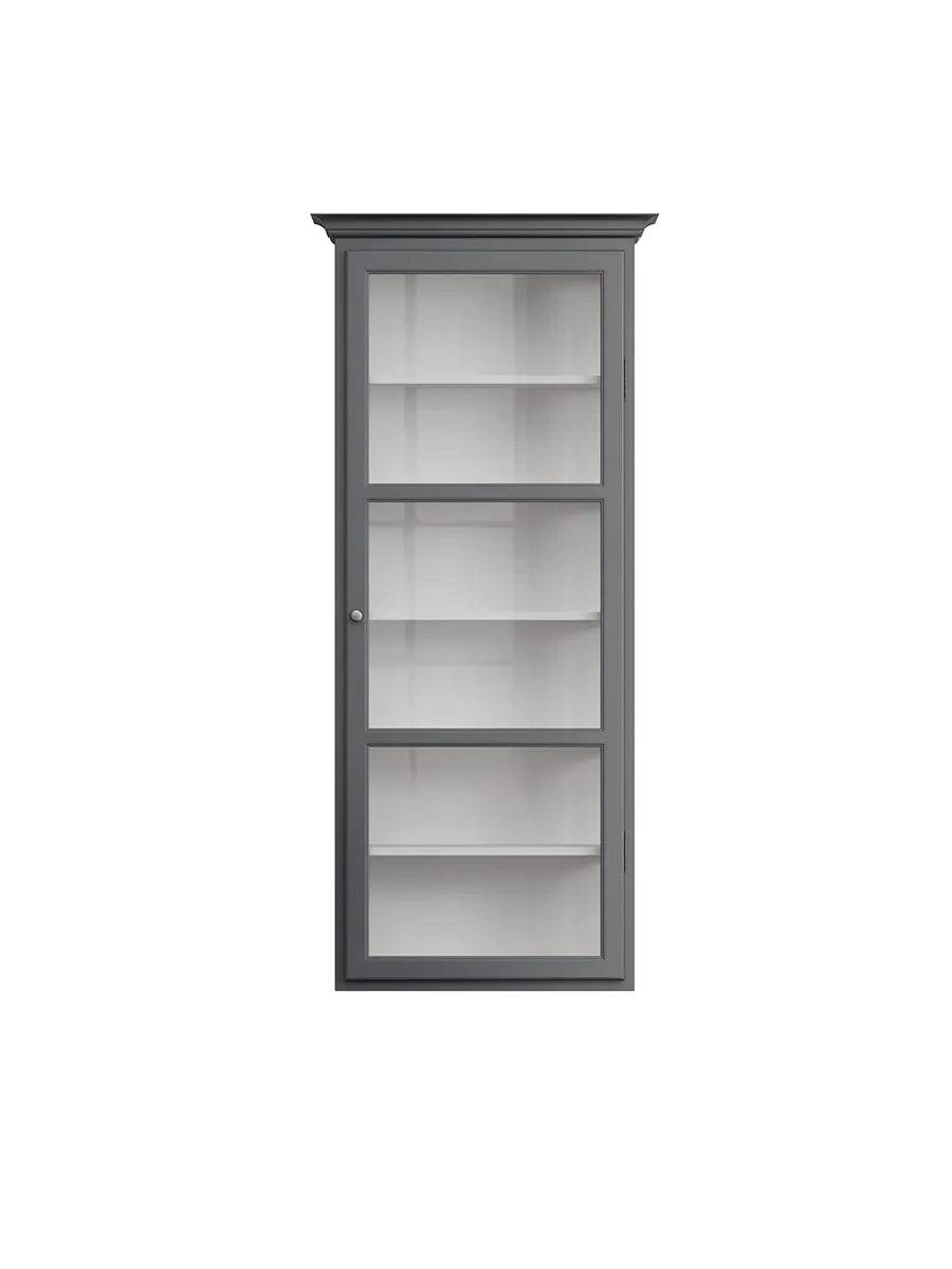 Væghængt Vitrineskab Classic V4, antracit fra Lindebjerg Design - Jacobsen Plus