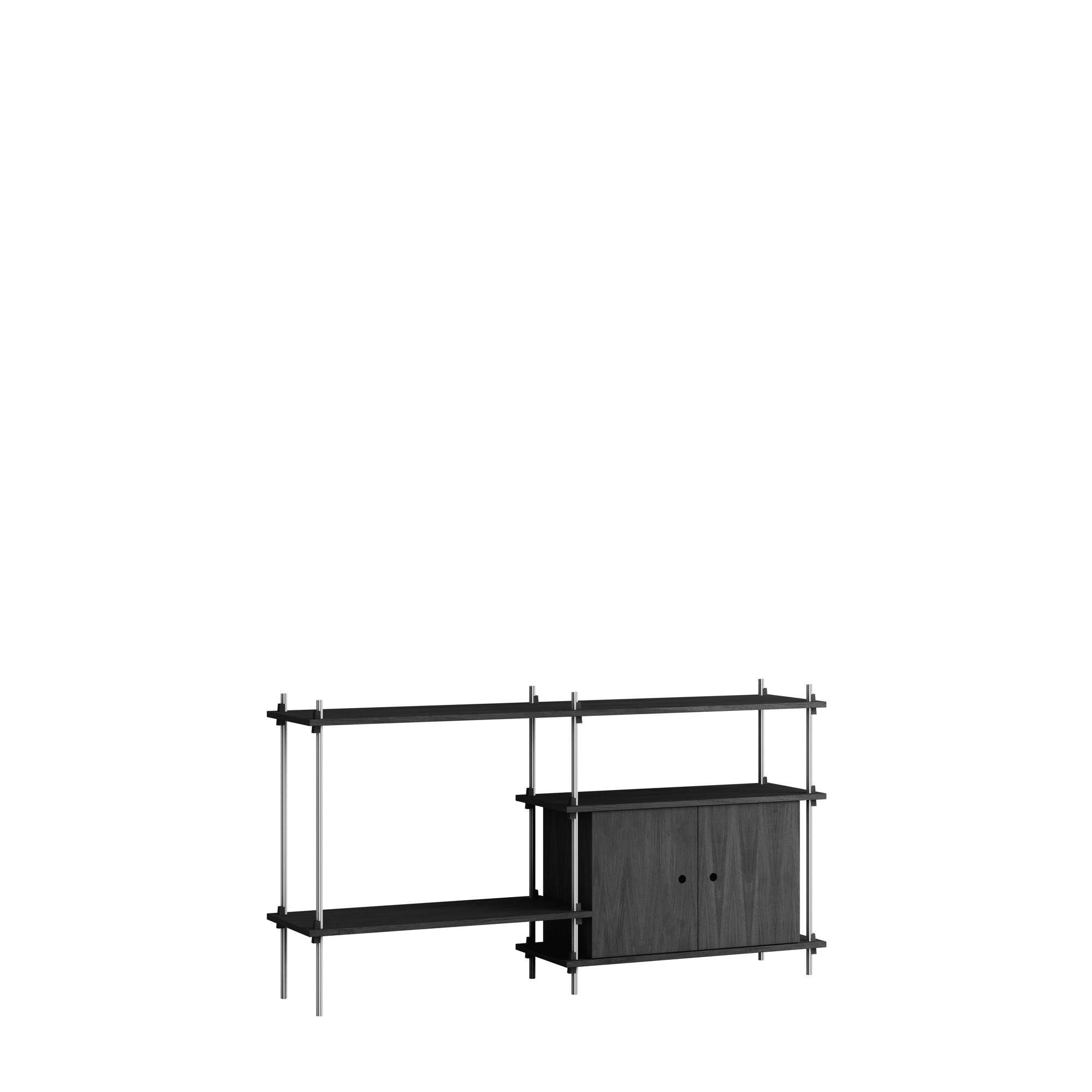 Shelving Standard Kabinet Sort/Rustfri Stål.