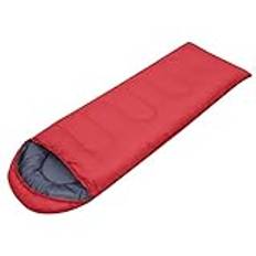 HOUYTYU Sovsäck Season Warm Backpacking Sleeping Bag Lightweight Compact Camping Gear Equipment(Red 0.7KG)